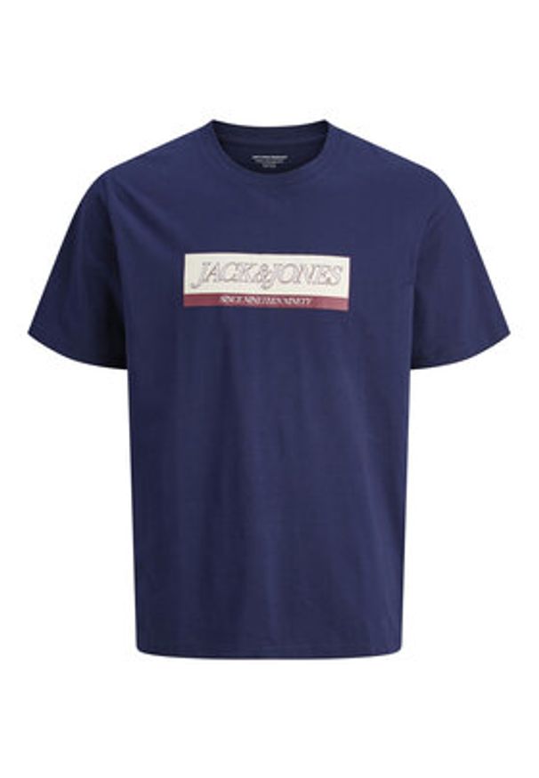 Jack & Jones T-Shirt Rinwood 12283628 Niebieski Regular Fit. Kolor: niebieski. Materiał: bawełna