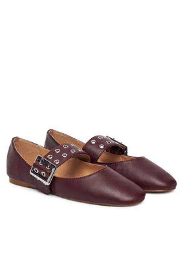 Steve Madden Baleriny Atlantica SM11004770 Czerwony. Kolor: czerwony. Materiał: zamsz, skóra