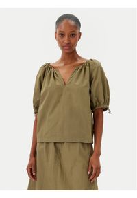 DKNY Bluzka P5BAFATG 311 Zielony Regular Fit. Kolor: zielony. Materiał: syntetyk