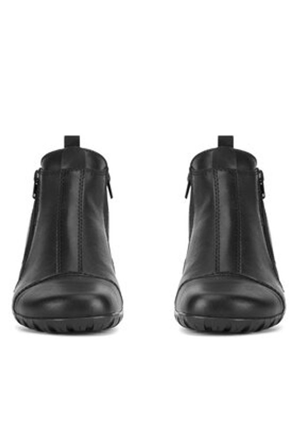 Rieker Botki L4653-00 Czarny. Kolor: czarny. Materiał: skóra