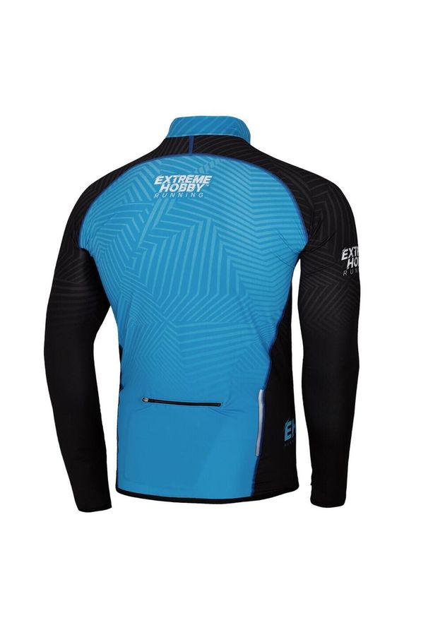 Bluza męska do biegania rozpinana EXTREME HOBBY CALEIDOSCOPE. Kolor: niebieski. Materiał: poliester, elastan. Sezon: jesień, wiosna. Sport: bieganie