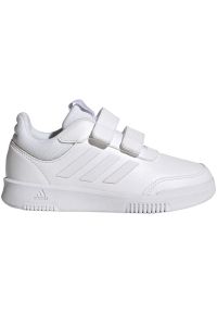 Adidas - Buty adidas Tensaur Sport 2.0 C GW1987 białe. Okazja: na spacer, na co dzień. Zapięcie: rzepy. Kolor: biały. Materiał: guma, syntetyk, skóra, materiał. Szerokość cholewki: normalna. Sport: turystyka piesza