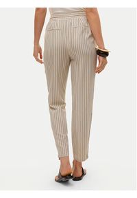 Vero Moda Spodnie materiałowe Jesmilo 10279691 Beżowy Regular Fit. Kolor: beżowy. Materiał: len #6