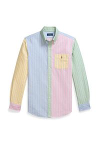 Polo Ralph Lauren Koszula 710974542001 Kolorowy Custom Fit. Typ kołnierza: polo. Materiał: bawełna. Wzór: kolorowy #3