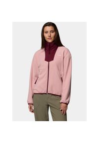 columbia - Sweter Damski Columbia Sequoia Grove. Kolor: różowy, czerwony, wielokolorowy. Materiał: polar. Sport: turystyka piesza