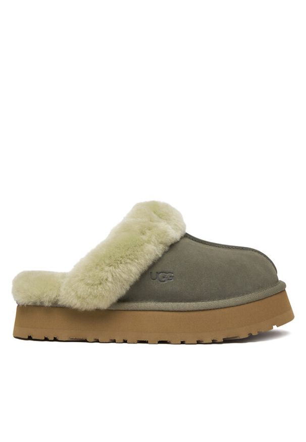 Ugg Kapcie W Disquette 1122550 Zielony. Kolor: zielony. Materiał: skóra