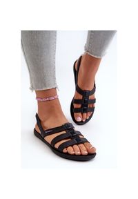 Płaskie Sandały Damskie 83516 Ipanema Style Sandal Fem Czarne. Okazja: na spacer, na plażę. Kolor: czarny
