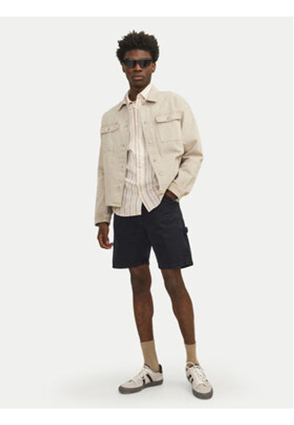 Jack & Jones Szorty jeansowe Jjitony 12252814 Czarny Loose Fit. Kolor: czarny. Materiał: bawełna