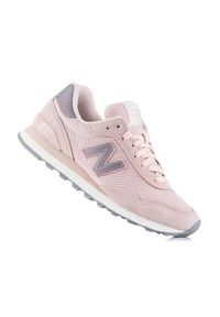 Buty do chodzenia damskie New Balance WL515GBP. Zapięcie: sznurówki. Kolor: różowy. Materiał: skóra, syntetyk, tkanina, materiał. Szerokość cholewki: normalna. Sport: turystyka piesza