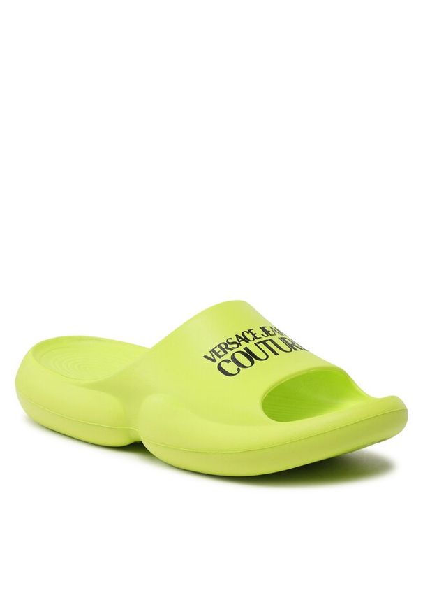 Klapki Versace Jeans Couture. Kolor: zielony