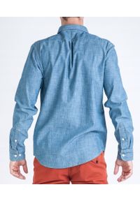Lee - LEE BUTTON DOWN MĘSKA KOSZULA JEANSOWA SKY BLUE L880KYEQ 112123248. Typ kołnierza: button down. Materiał: jeans #3