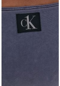Calvin Klein Underwear Stringi kolor szary z koronki. Kolor: szary. Materiał: koronka. Wzór: koronka #3