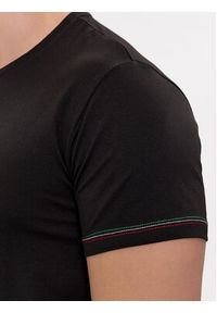 Aeronautica Militare T-Shirt AM1UTI003 Czarny Regular Fit. Kolor: czarny. Materiał: bawełna #4