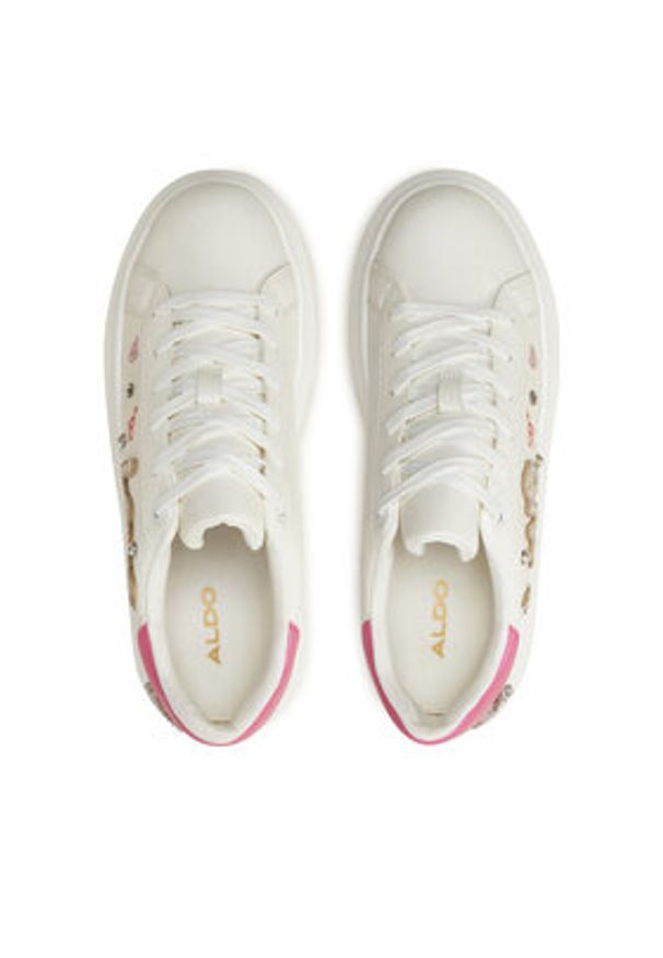 Aldo Sneakersy Loverly 13934178 Biały. Kolor: biały. Materiał: skóra