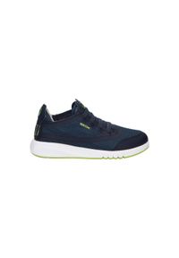 Geox Model J Aeranter Boy Kolor Niebieski. Kolor: niebieski. Materiał: tkanina, syntetyk