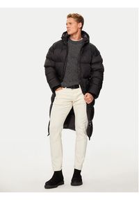 SCHOTT N.Y.C. Płaszcz zimowy 2190MAX Czarny Regular Fit. Kolor: czarny. Materiał: syntetyk. Sezon: zima