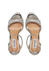 Steve Madden Sandały Evers-R SM11003541 Srebrny. Kolor: srebrny. Materiał: materiał