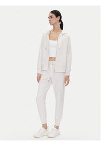 DKNY Sport Spodnie dresowe DP5P3496 Beżowy Regular Fit. Kolor: beżowy. Materiał: bawełna