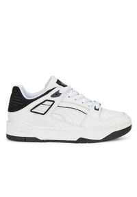 Buty do chodzenia dla dzieci Puma Slipstream JR. Zapięcie: sznurówki. Kolor: biały. Materiał: tkanina, materiał, skóra, syntetyk. Szerokość cholewki: normalna. Sport: turystyka piesza