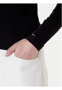 Tommy Jeans Bluzka Essential DW0DW21844 Czarny Regular Fit. Kolor: czarny. Materiał: bawełna #5