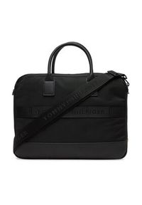 TOMMY HILFIGER - Tommy Hilfiger Torba na laptopa Th Nylon Travel Computer Bag AM0AM13470 Czarny. Kolor: czarny. Materiał: materiał #4