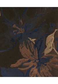 Męski Krawat - Brązowy w Kwiaty - Alties. Kolor: beżowy, wielokolorowy, brązowy. Materiał: tkanina. Wzór: kwiaty. Styl: elegancki, wizytowy #3