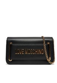 Love Moschino - LOVE MOSCHINO Torebka JC4350PP0LKT0000 Czarny. Kolor: czarny. Materiał: skórzane