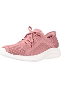 skechers - Tenisówki Skechers Model Slip-ins: Ultra Flex 3.0 Tonal Stretc Kolor Rose. Kolor: różowy. Materiał: tkanina. Model: Skechers Sport. Sport: turystyka piesza