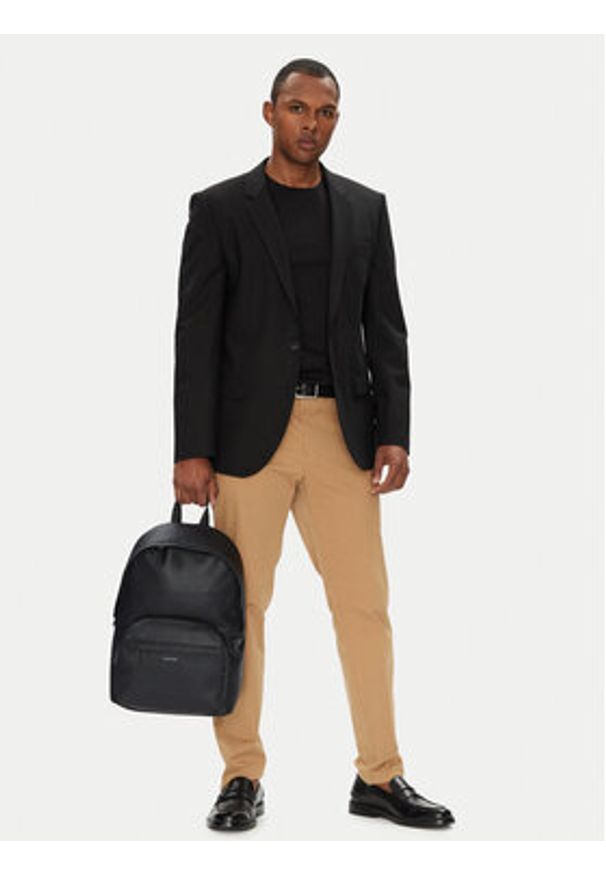 Calvin Klein Jeans Plecak Ck Must Round Backpack LV04D3081G Czarny. Kolor: czarny. Materiał: skóra