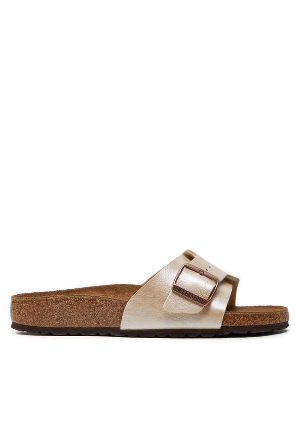 Klapki Birkenstock. Kolor: beżowy