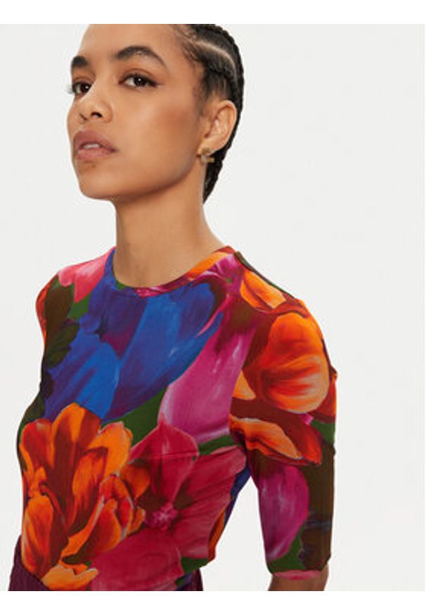 Ted Baker Bluzka Hanabee 276151 Kolorowy Regular Fit. Materiał: wiskoza. Wzór: kolorowy