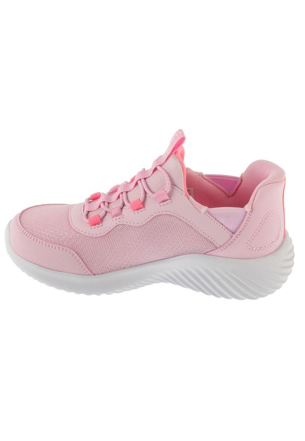 skechers - Buty sportowe Sneakersy dziewczęce, Slip-Ins: Bounder - Simple Cut. Kolor: różowy. Model: Skechers Sport. Sport: turystyka piesza