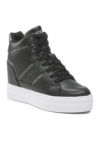 Guess Sneakersy Giala FL5ALA ELE12 Czarny. Kolor: czarny. Materiał: skóra