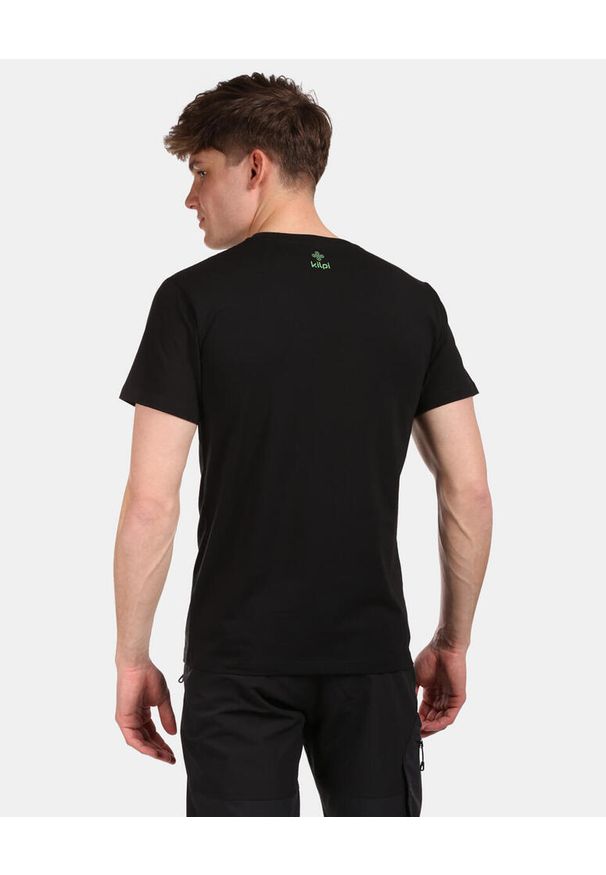 Męski bawełniany t-shirt Kilpi DISCOVER-M. Kolor: czarny. Materiał: bawełna. Sport: turystyka piesza