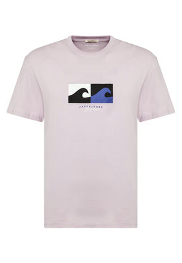 Jack & Jones Komplet 3 t-shirtów Marbella 12263098 Kolorowy Relaxed Fit. Materiał: bawełna. Wzór: kolorowy