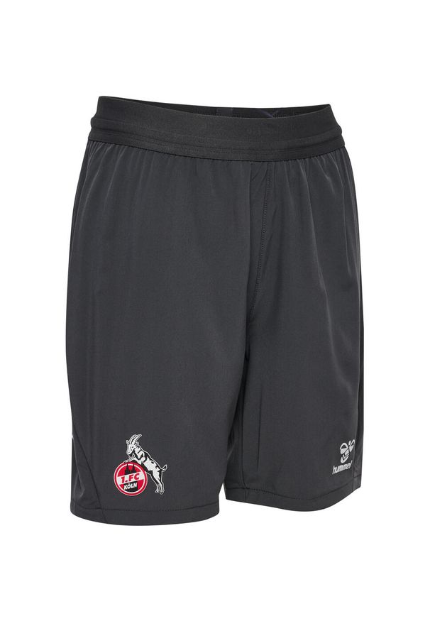 Hummel - Krótka dziecięca spódnica FC Köln Pro 2024/25. Kolor: szary. Długość: krótkie. Styl: sportowy, młodzieżowy