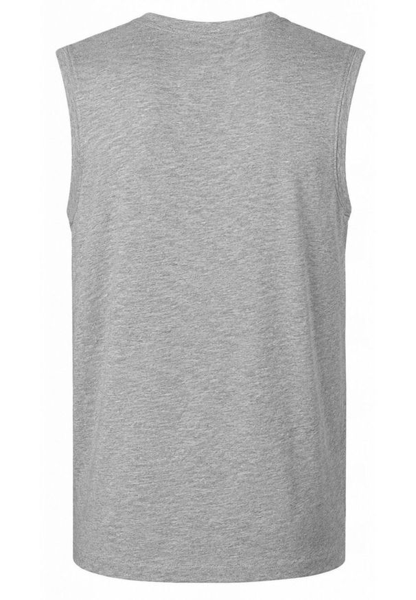 Letni Bezrękawnik Męski (Tank Top) - Pako Jeans - Popielaty. Okazja: na plażę, na co dzień. Kolor: szary. Materiał: bawełna. Długość rękawa: bez rękawów. Sezon: lato. Styl: casual