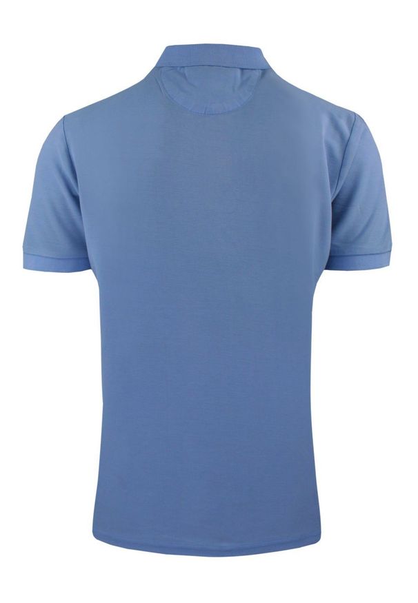 Koszulka Polo, Męska - Adriano Guinari - Kolor Niebieski. Typ kołnierza: polo. Kolor: niebieski. Materiał: bawełna. Styl: klasyczny