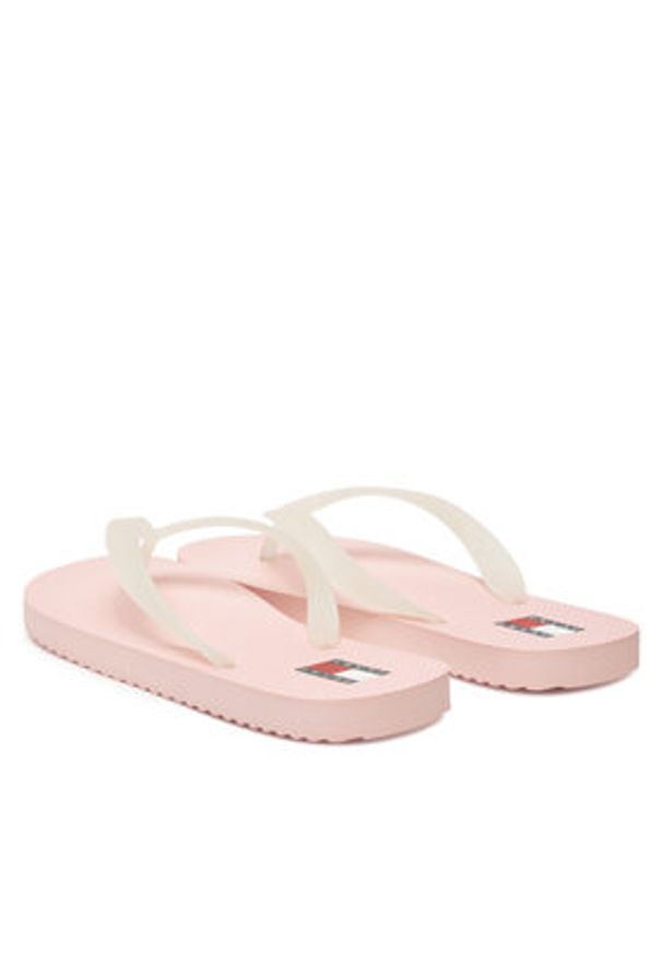 Tommy Jeans Japonki Tjw Logo Flip Flop EN0EN02447 Różowy. Kolor: różowy