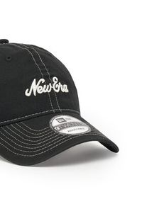 New Era Czapka z daszkiem Contrast Stitch 9TWENTY 60595289 Czarny. Kolor: czarny. Materiał: materiał, bawełna
