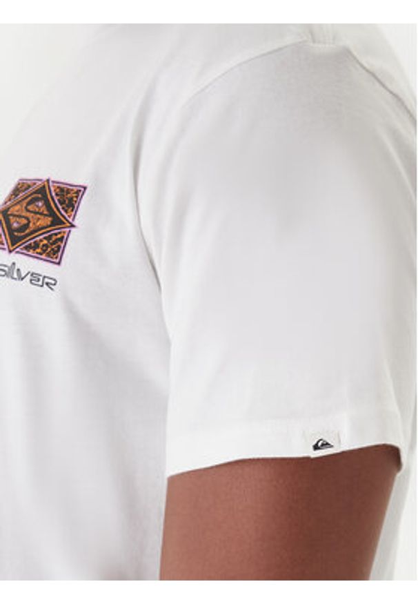 Quiksilver T-Shirt Evo Youth Crisis EQYZT08192 Biały Regular Fit. Kolor: biały. Materiał: bawełna