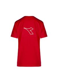 Diadora - Koszulka damska DIADORA L.SS T-SHIRT LOGO XS. Kolor: czerwony