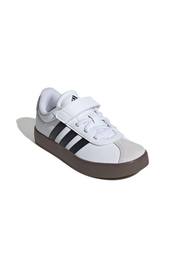 Adidas - Buty dla dzieci ADIDAS VL Court. Okazja: na uczelnię. Zapięcie: rzepy. Materiał: kauczuk