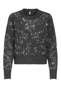 only - ONLY Sweter Alta 15353230 Szary Regular Fit. Kolor: szary. Materiał: syntetyk #7