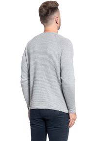 Mustang - SWETER MĘSKI MUSTANG Emil C Structure MID GREY MELANGE 1008255 4140 #5