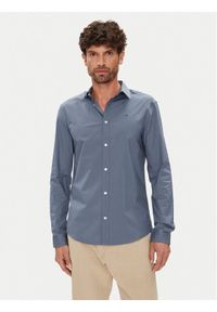 Tommy Jeans Koszula Original DM0DM04405 Niebieski Slim Fit. Kolor: niebieski. Materiał: bawełna