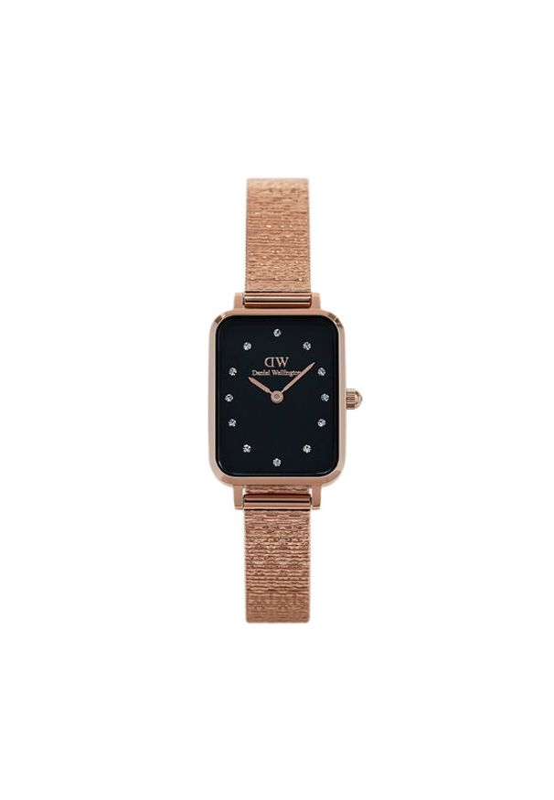 Daniel Wellington Zegarek Quadro Lumine Pressed Piano DW00100579 Złoty. Kolor: złoty