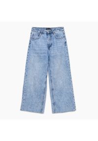 Cropp - Jeansowe spodnie kuloty - Niebieski. Kolor: niebieski #1