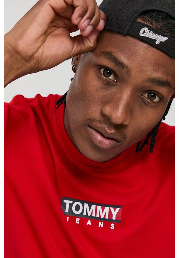Tommy Jeans Jeansy Scanton męskie. Kolor: niebieski