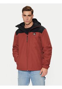 Quiksilver Kurtka przejściowa Overcast 3K EQYJK04063 Pomarańczowy Regular Fit. Kolor: pomarańczowy. Materiał: bawełna